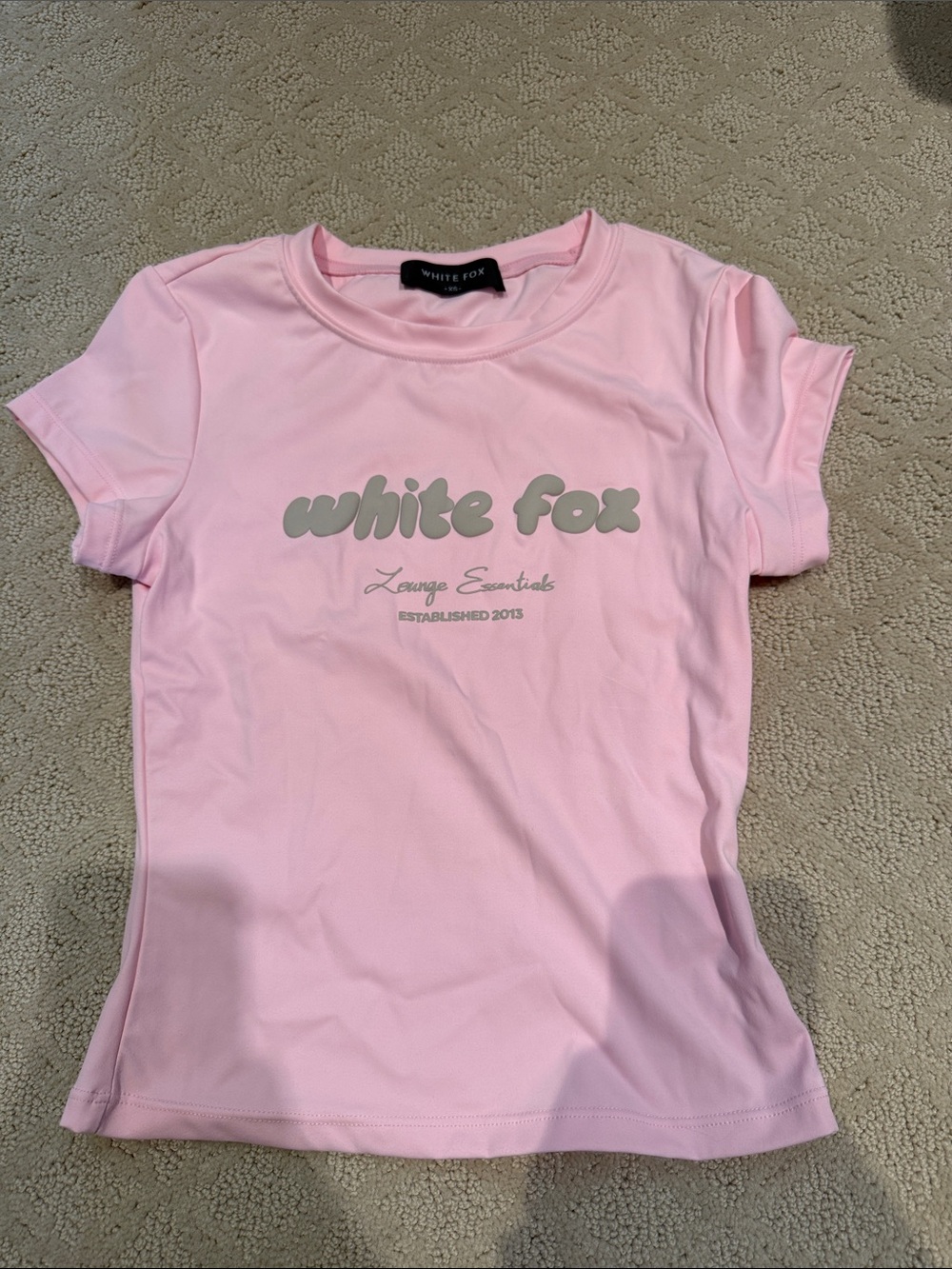 White Fox Pink Top